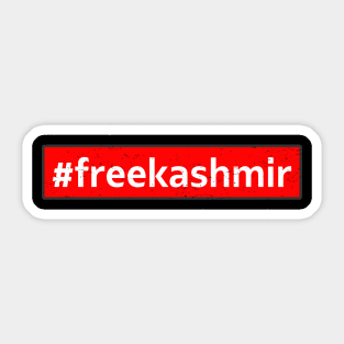 #freekashmir Stand With This Nobel Cause To Stop Massacre Sticker